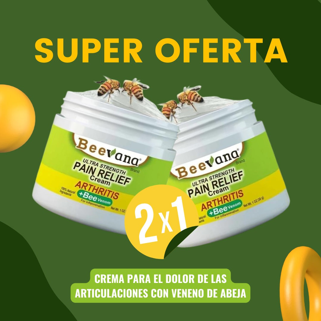 Crema Beevana para dolores y articulaciones 2x1