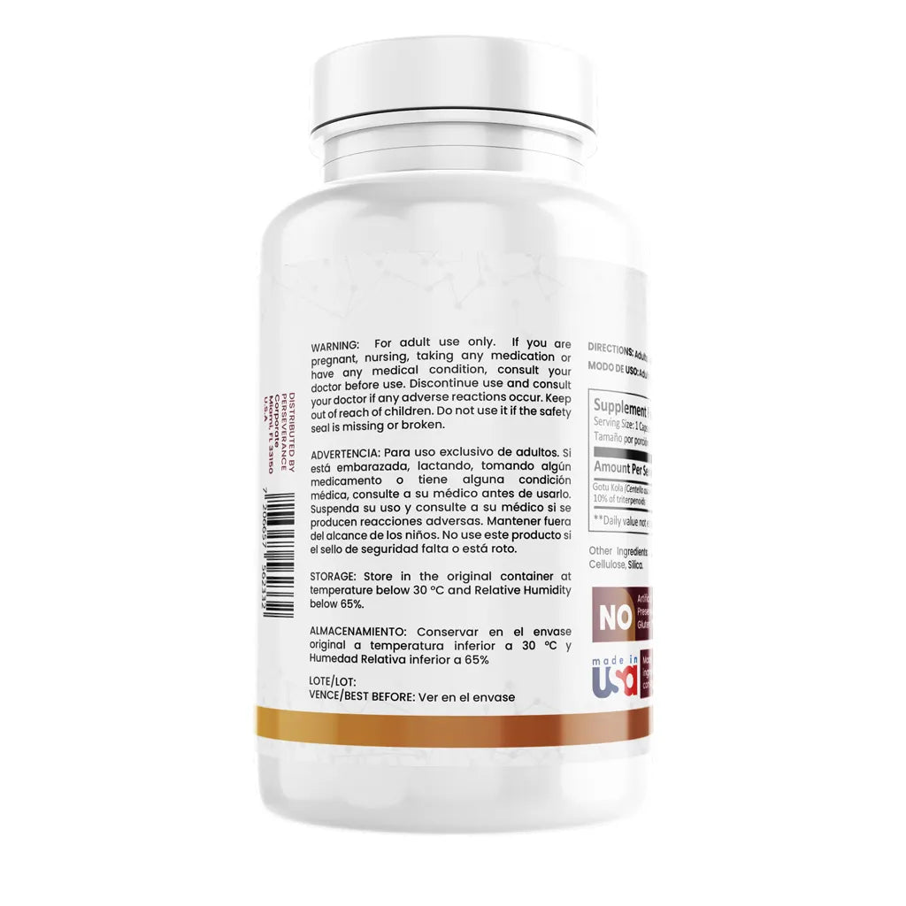 Centella Asiática (Gotu Kola) x 400 mg