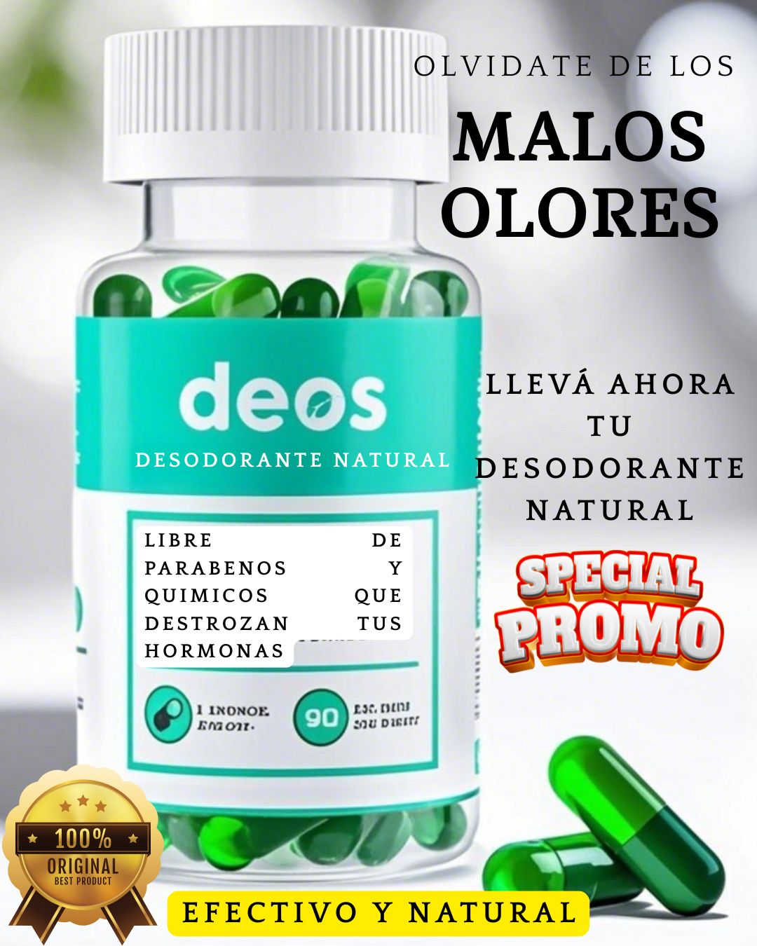 DEOS DESODORANTE ORGANIC PRO