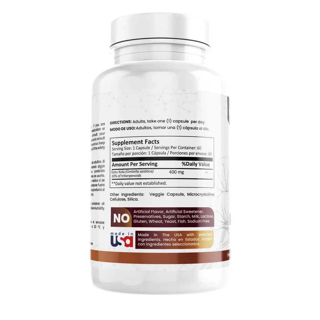 Centella Asiática (Gotu Kola) x 400 mg