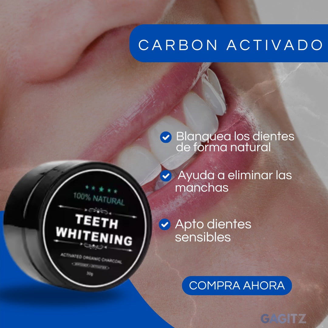 Blanqueador De Dientes Carbon Activado